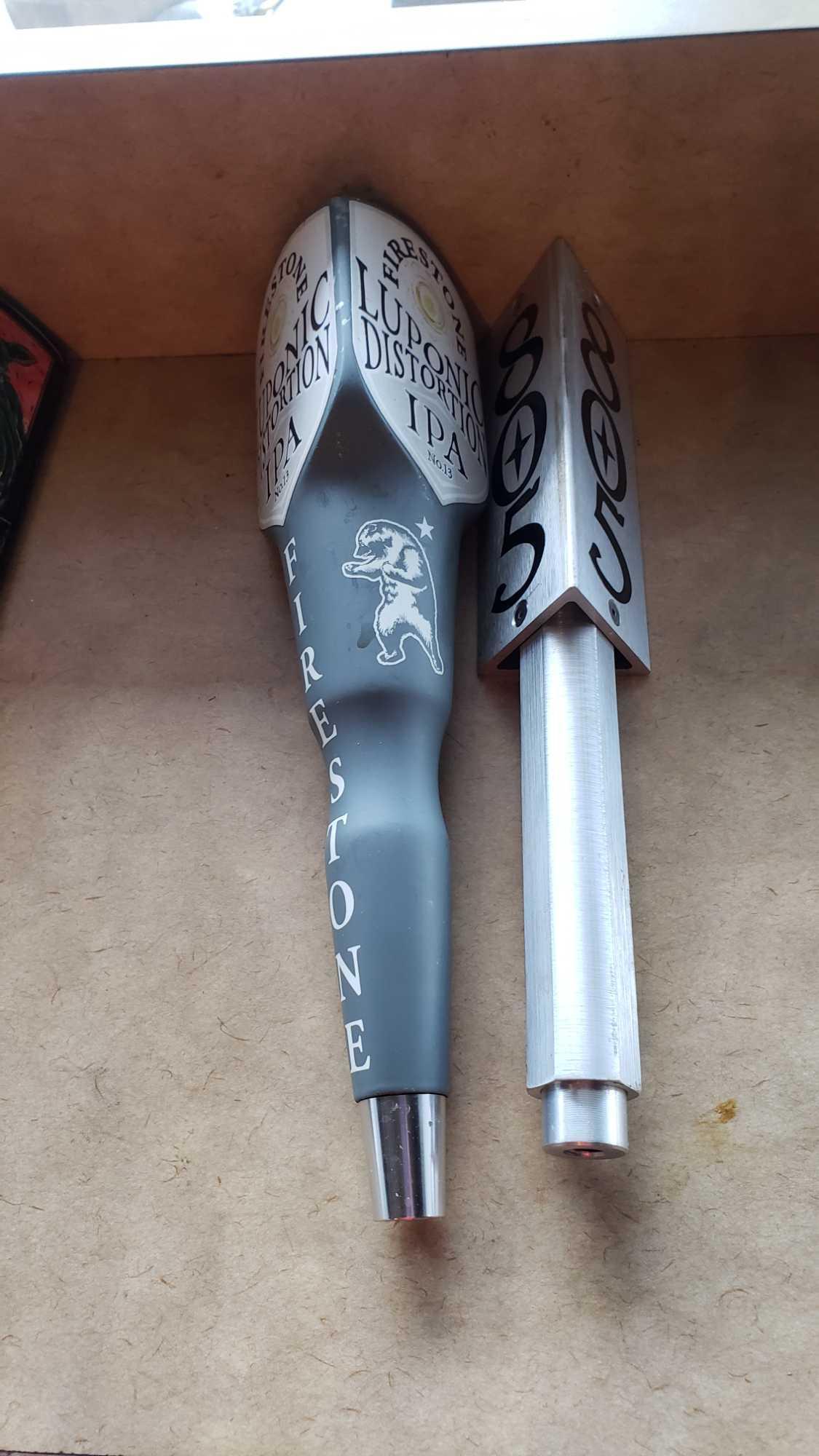 2 FIRESTONE BREWING TAP HANDLES