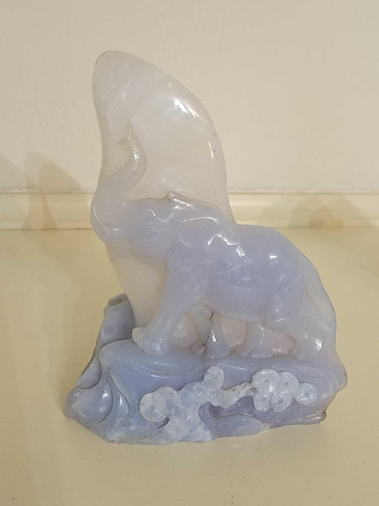 BLUE CHALCEDONY Elephant Collection