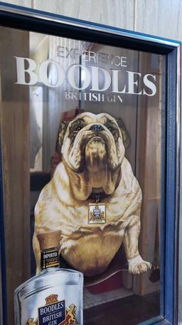 BOODLES BRITISH GIN ADVERTISING MIRROR