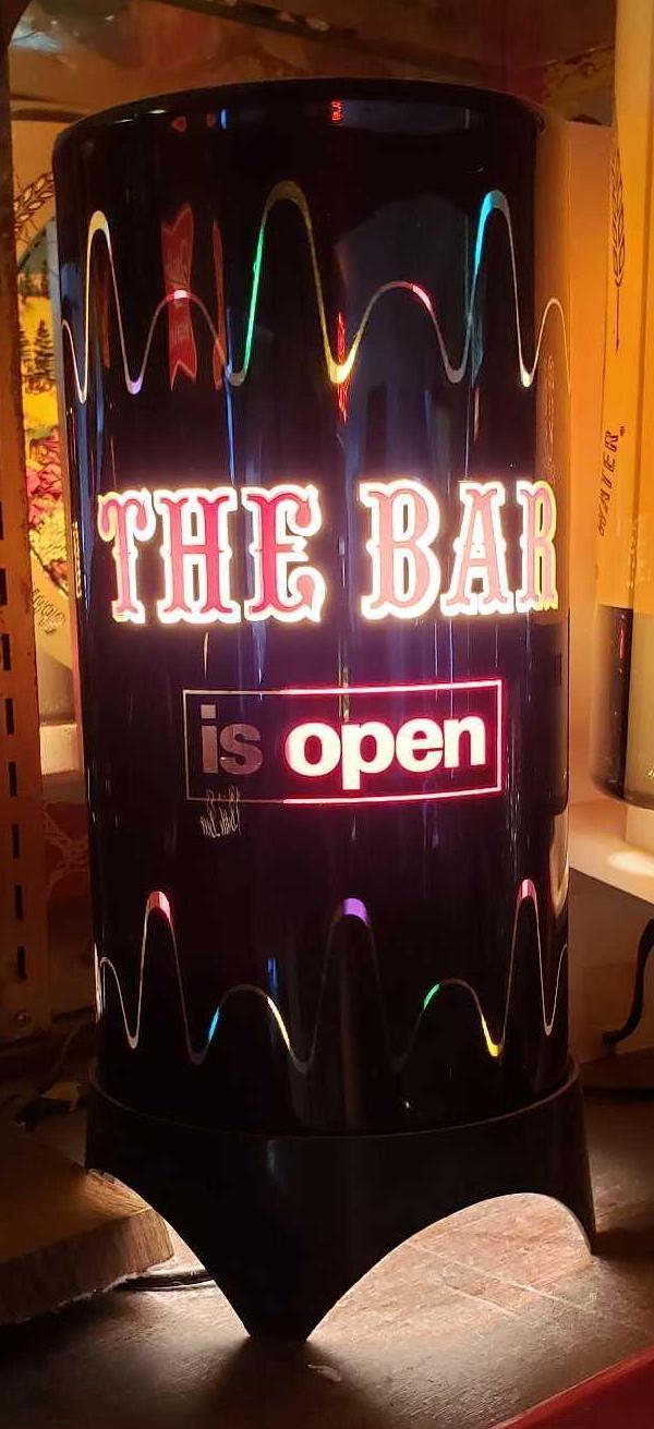 BAR IS OPEN SIGN