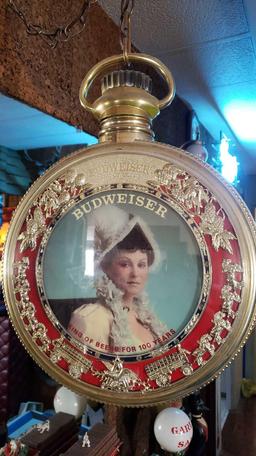 BUDWEISER ROTATING POCKET WATCH