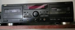 JVC DOUBLE CASSETTE & VCR