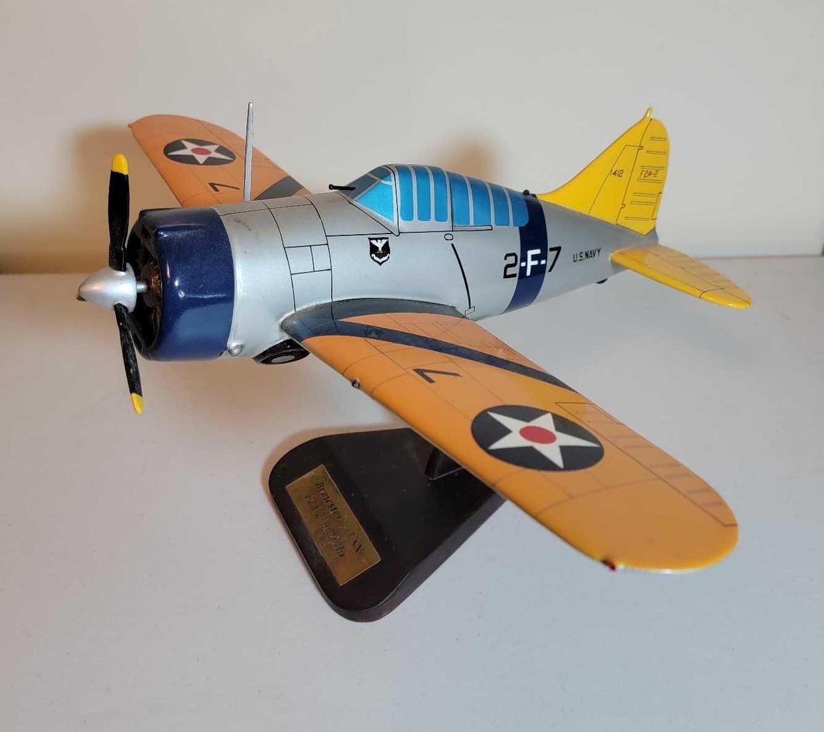 BREWSTER USN F2A-2 AIRCRAFT MODEL