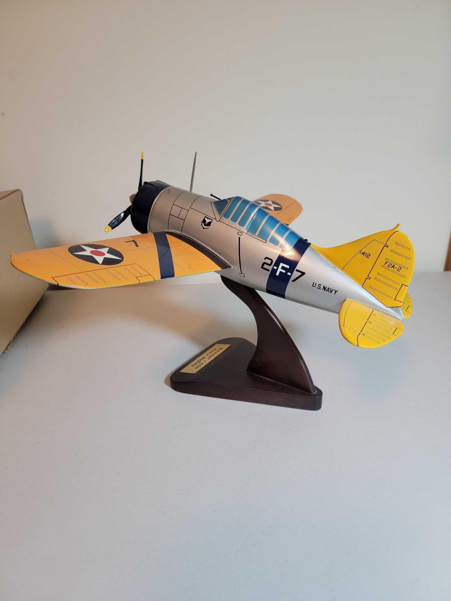 BREWSTER USN F2A-2 AIRCRAFT MODEL