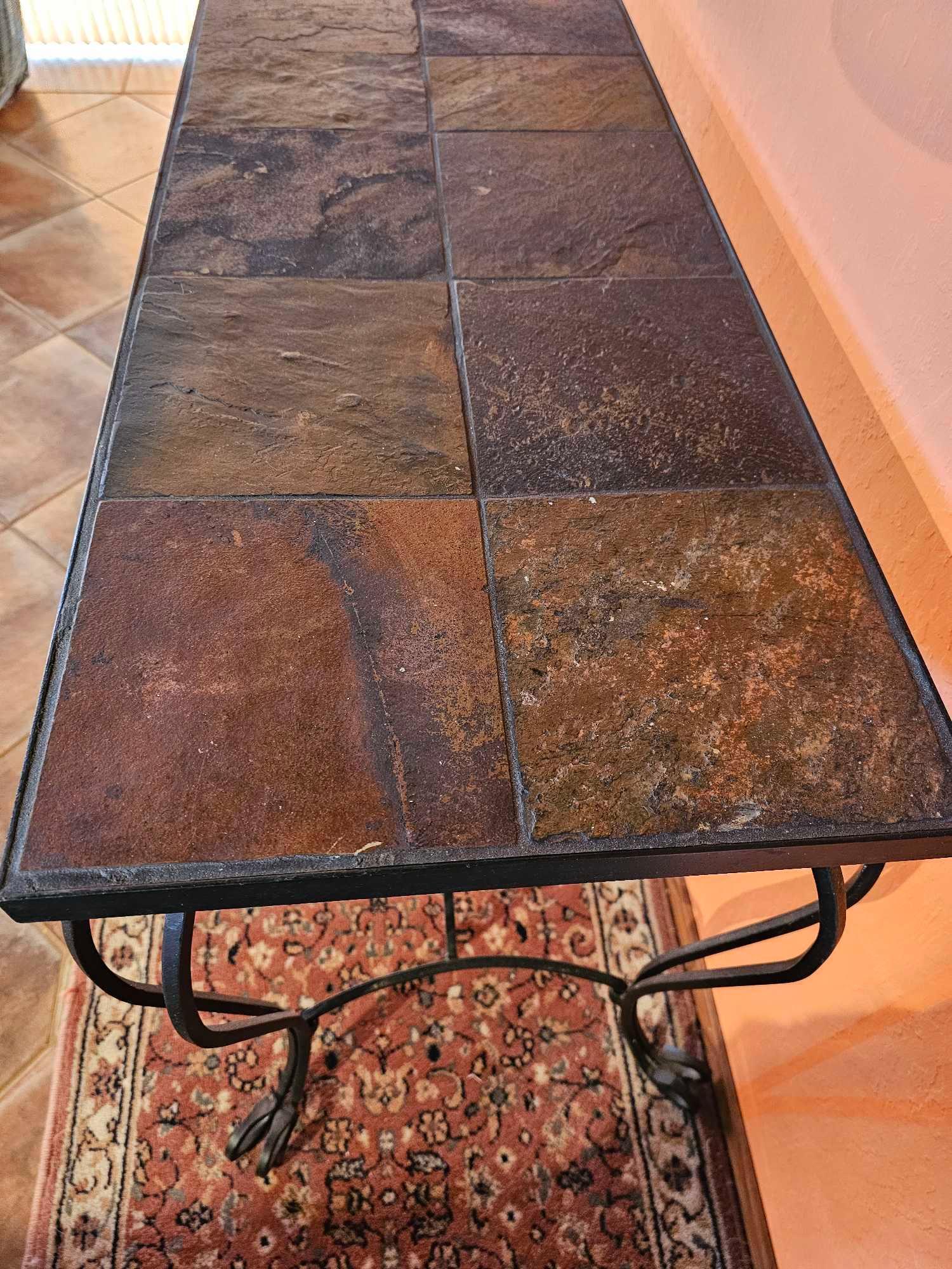 METAL AND TILE TABLE