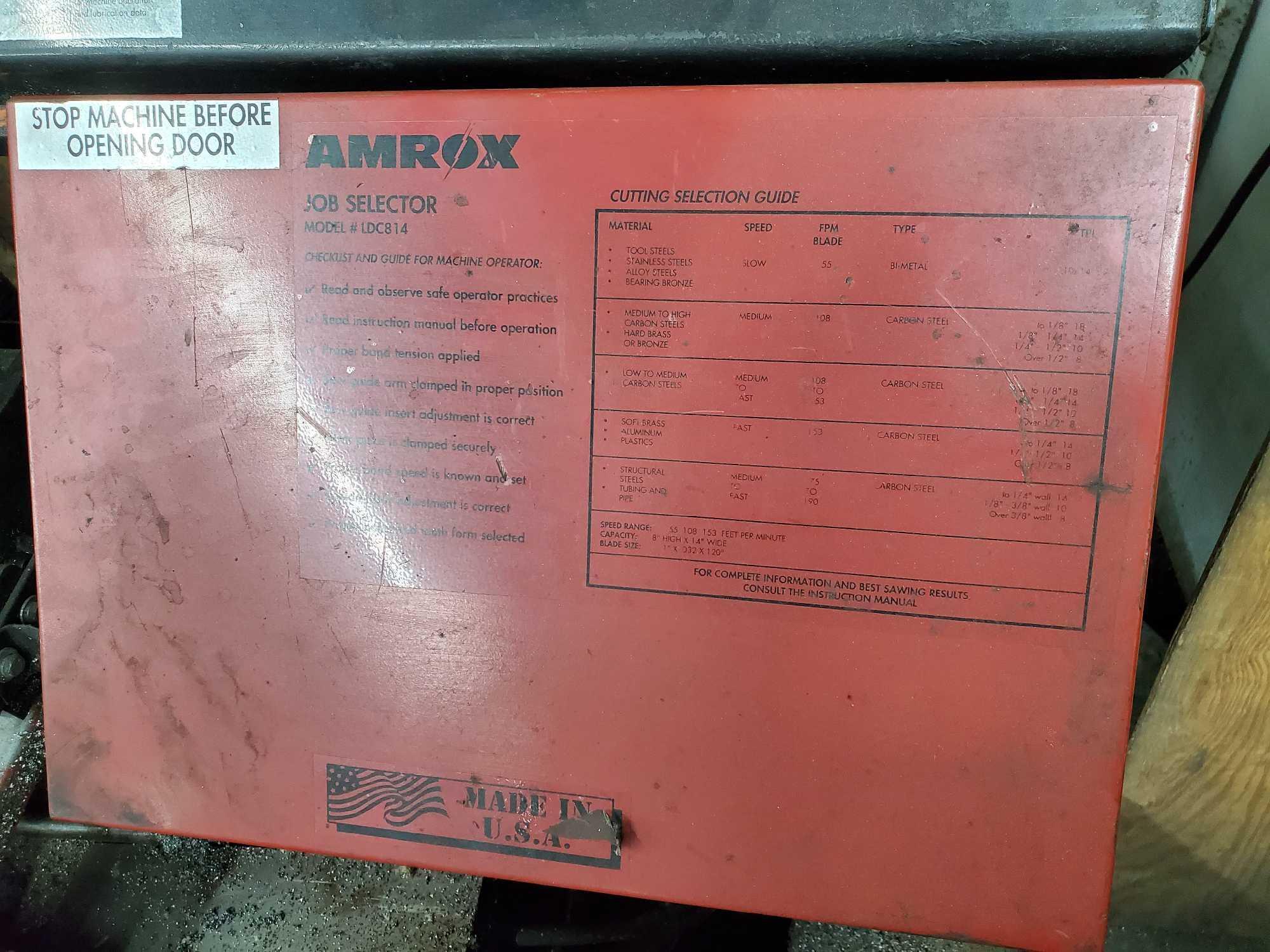 AMROX HORIZONTAL BAND SAW LDC814