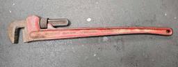 LARGE TOLEDO HEAVY DUTY PIPE WRENCH
