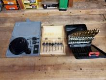 DRILL BITS, HOLE SAWS AND COUNTERSINK SET