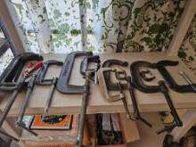 GROUP LOT OF C CLAMPS