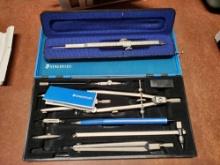 CHARVOZ PROPORTIONAL DIVIDER AND STAEDTLER COMPASS SET