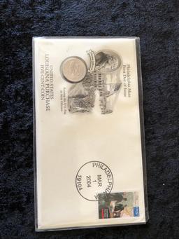 George Washington Postage Stamp and Louisiana Collectible Coins