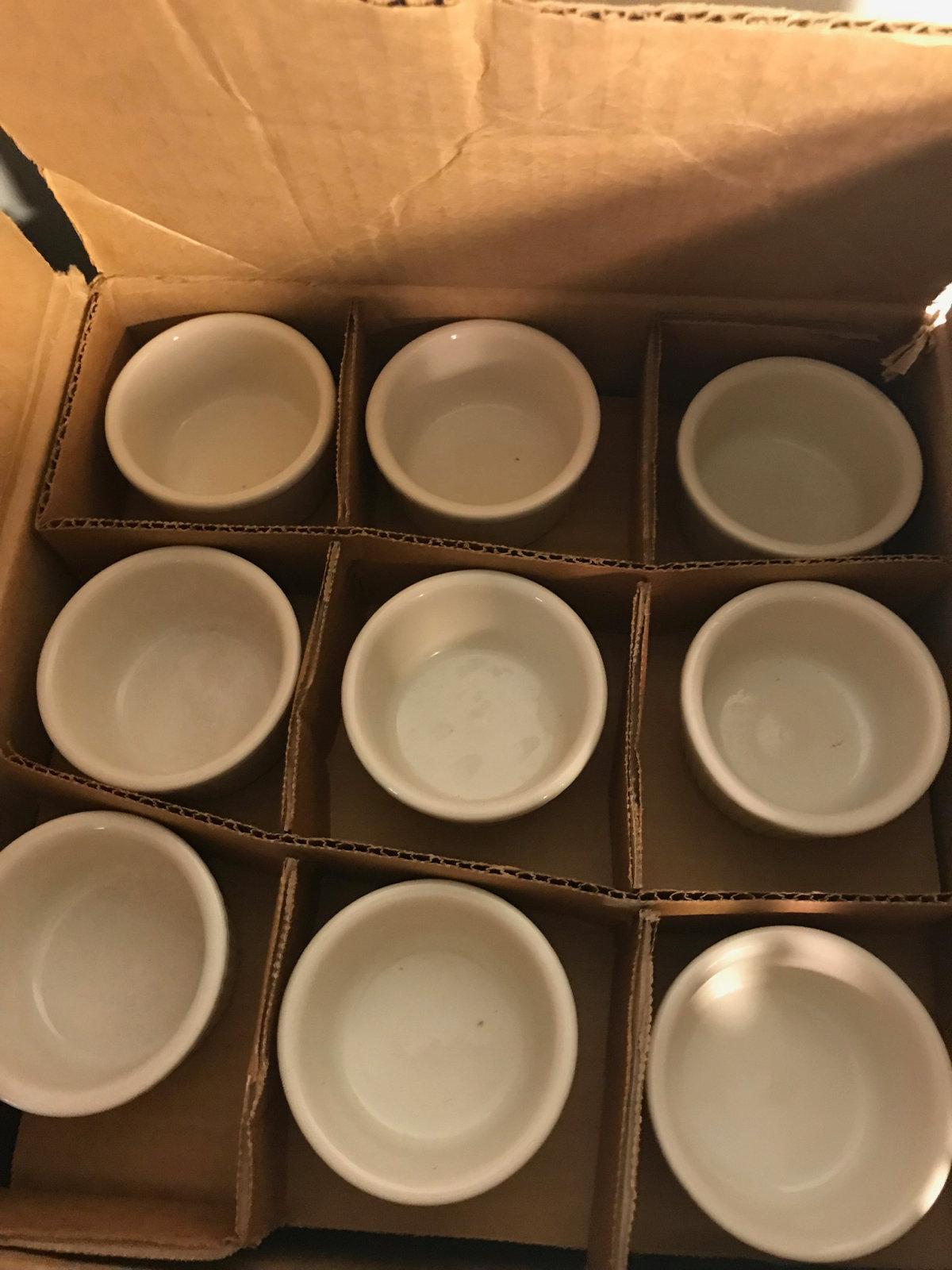 71 count 2 inch sauce bowls, made by Hall