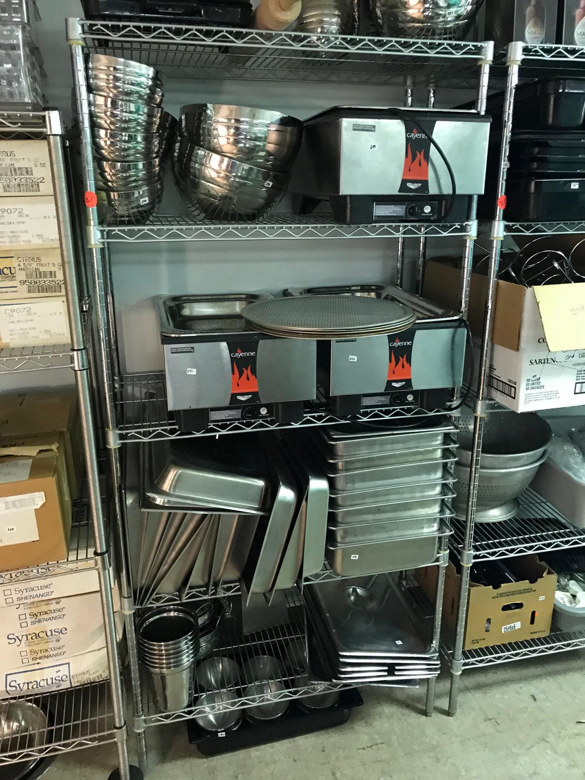 Commercial grade wire rack shelving, see description for size