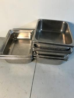 Steam table pans, Approx 10 x 8 inches