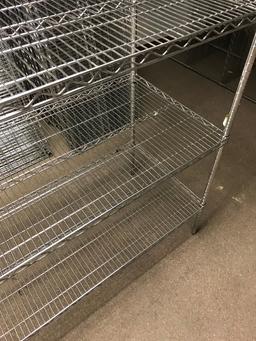 Commercial grade wire rack shelving, see description for size