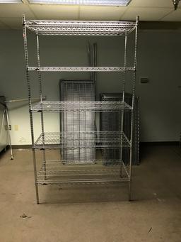 Commercial grade wire rack shelving, see description for size