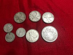 Various SILVER Canadian Coins, all have silver, selling one money