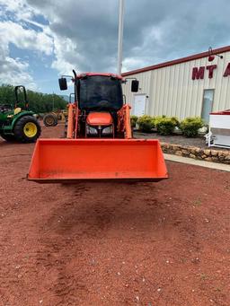 KUBOTA M7040 CAB TRACTOR W/LOADER