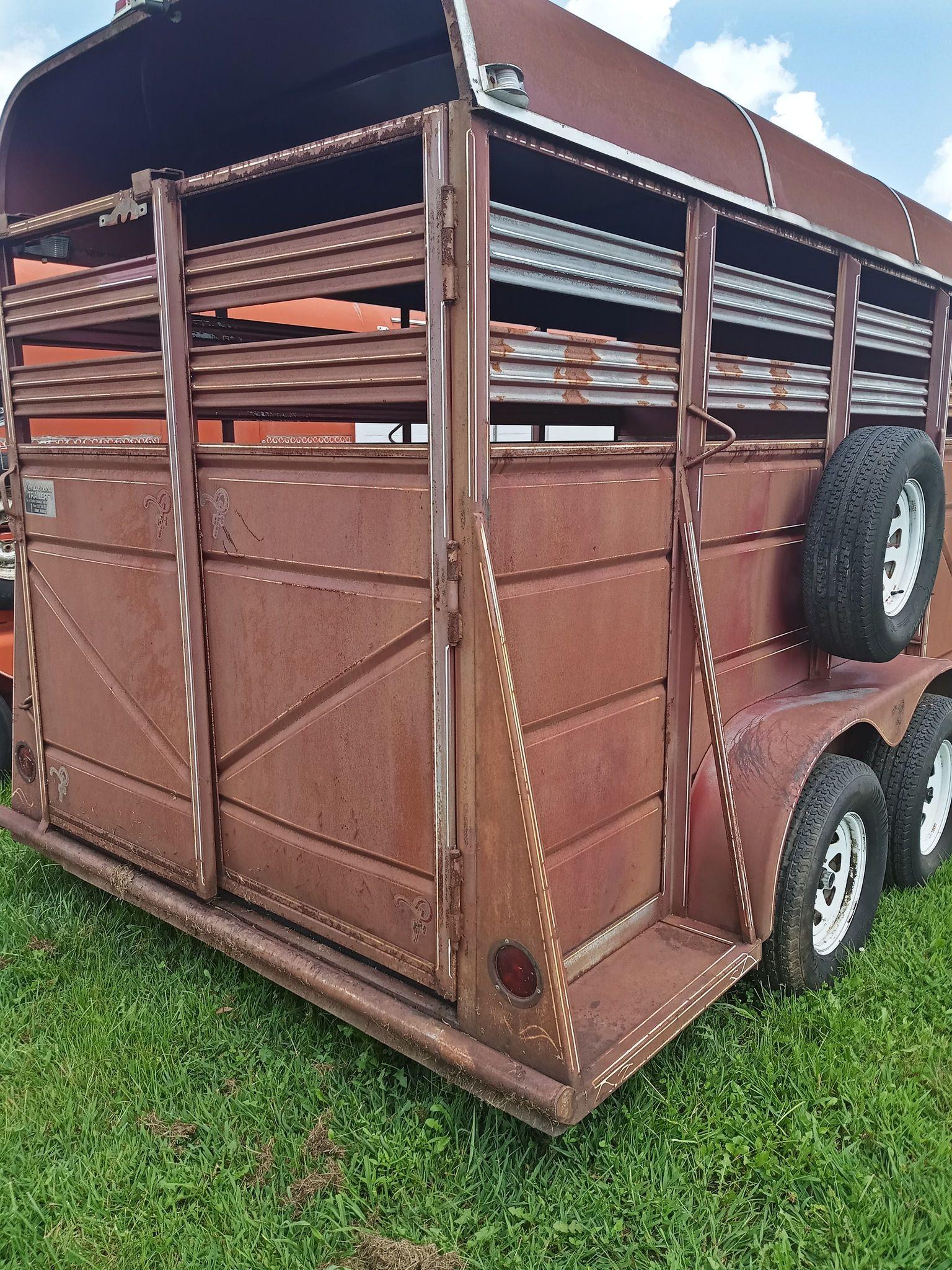 PONDEROSA STOCK COMBO TRAILER 16 FOOT  (NEW TIRES;NEW BRAKES) - W/ TITLE -