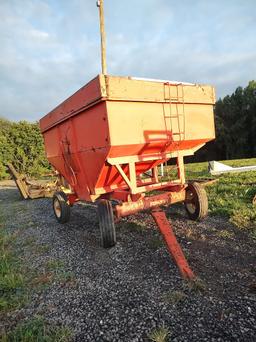 ORANGE GRAIN WAGON