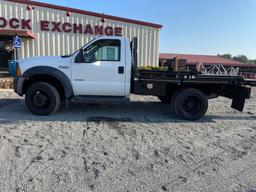 2007 MODEL WHITE F-450 POWER STROKE DIESEL - NEW BED