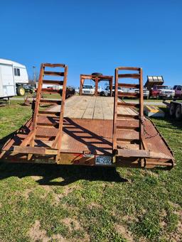 2018 HURST 24 FT GOOSENECK FLATBED TRAILER  (BRINGING TITLE)