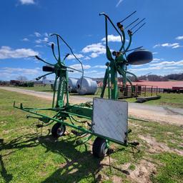 KRONE 4 BASKET TEDDER W/ PTO - FIELD READY!