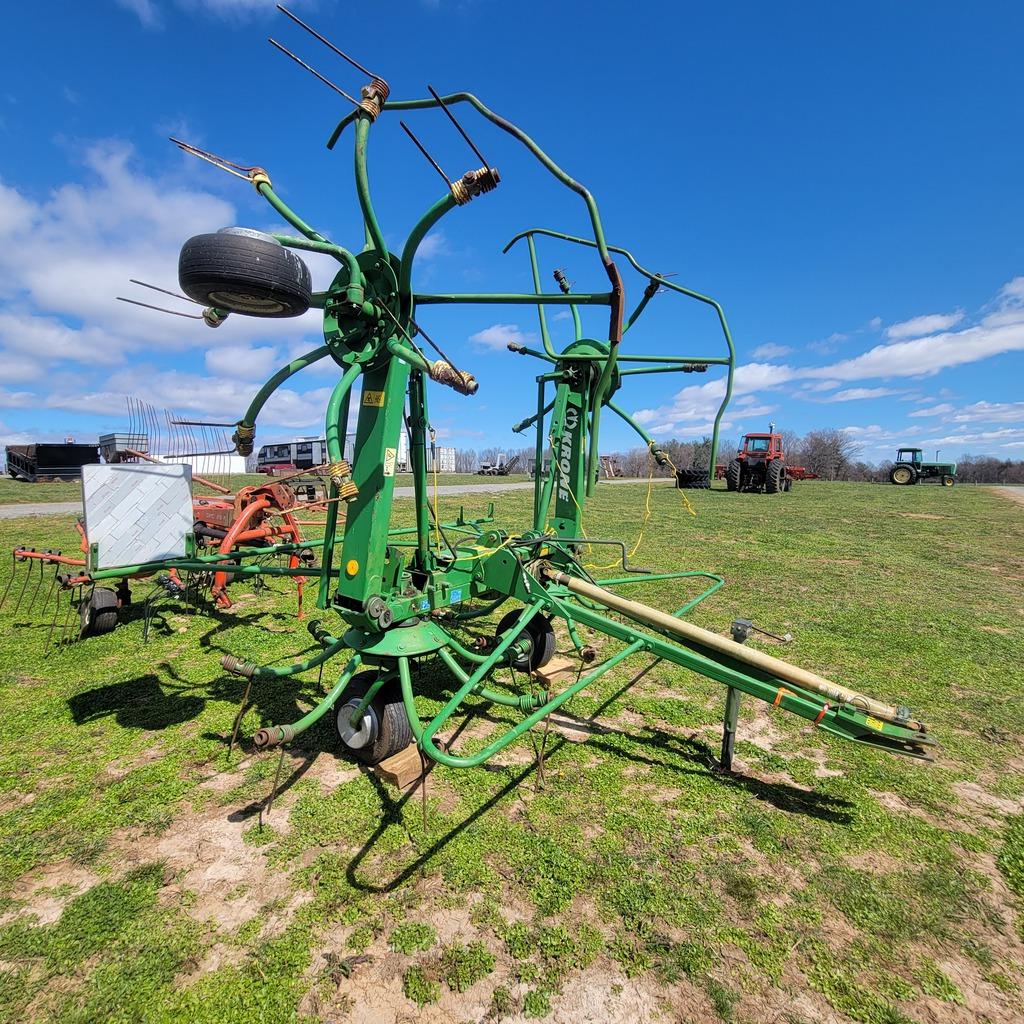 KRONE 4 BASKET TEDDER W/ PTO - FIELD READY!