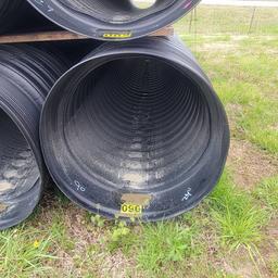 24" OUTSIDE DIAMETER DOUBLE WALL PLASTIC CULVERT 20FT LONG