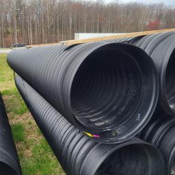 24" OUTSIDE DIAMETER DOUBLE WALL PLASTIC CULVERT 20FT LONG