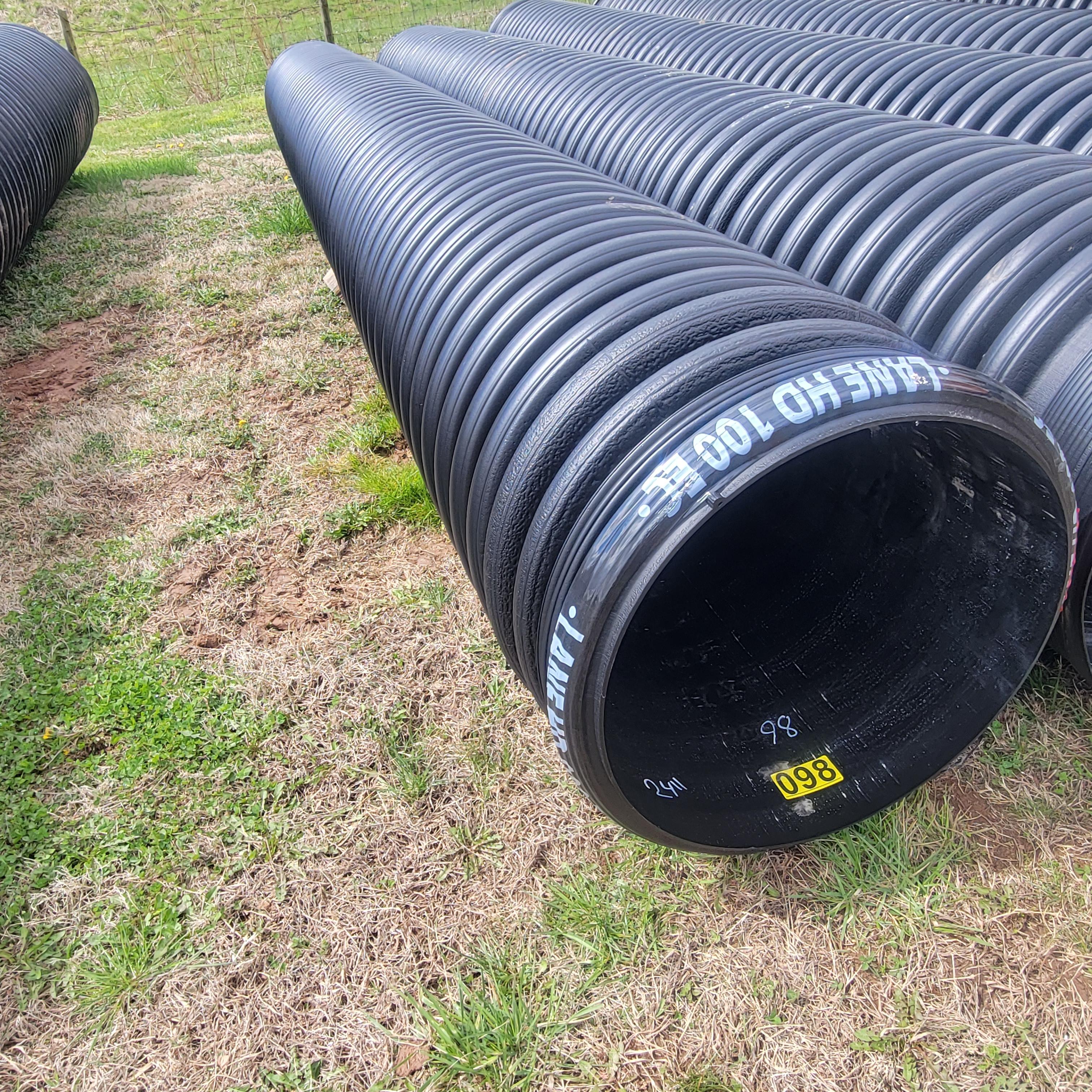 24" OUTSIDE DIAMETER DOUBLE WALL PLASTIC CULVERT 20FT LONG