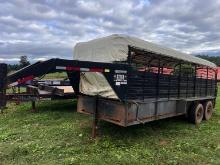 18 Foot Stohl Stock Trailer Goose Neck