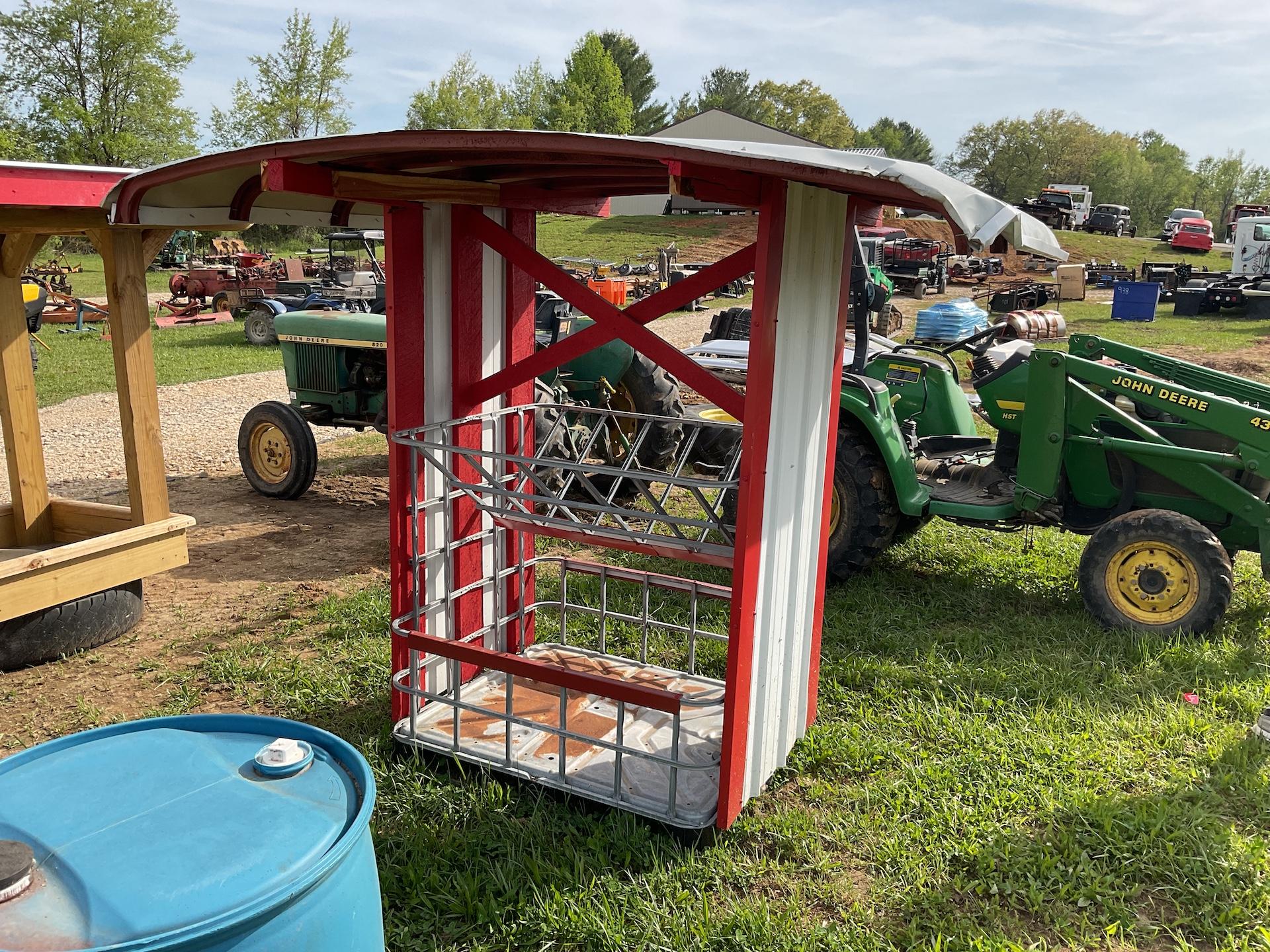 Covered Hay Feeder