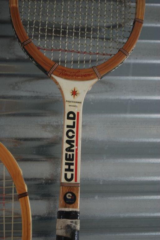 Collection of 3 vintage wood rackets