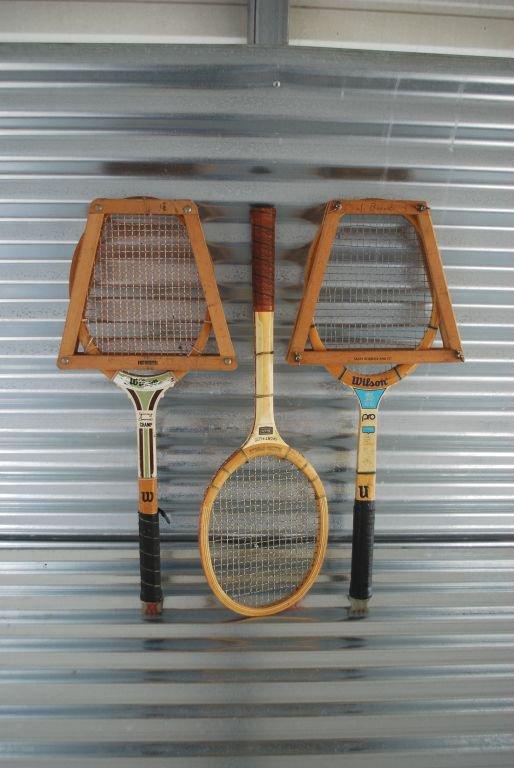 Lot of 3 Vintage Tennis Rackets