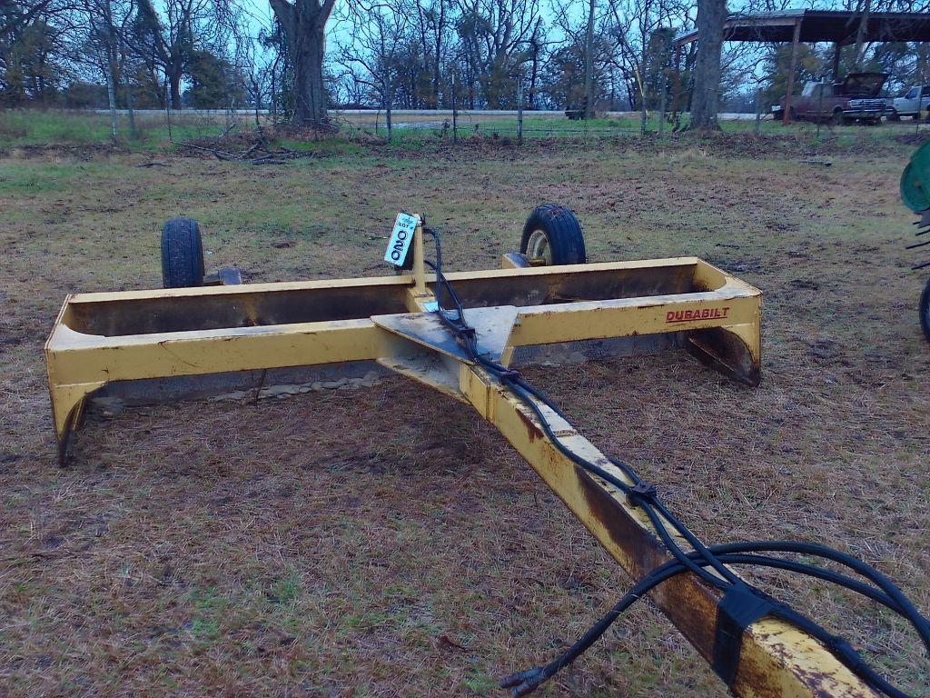 10' DURABUILT 1000 LANDSCRAPER HYDRAULIC BOX BLADE, S: 2986