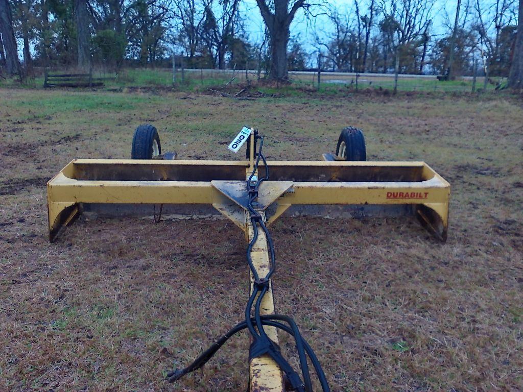 10' DURABUILT 1000 LANDSCRAPER HYDRAULIC BOX BLADE, S: 2986