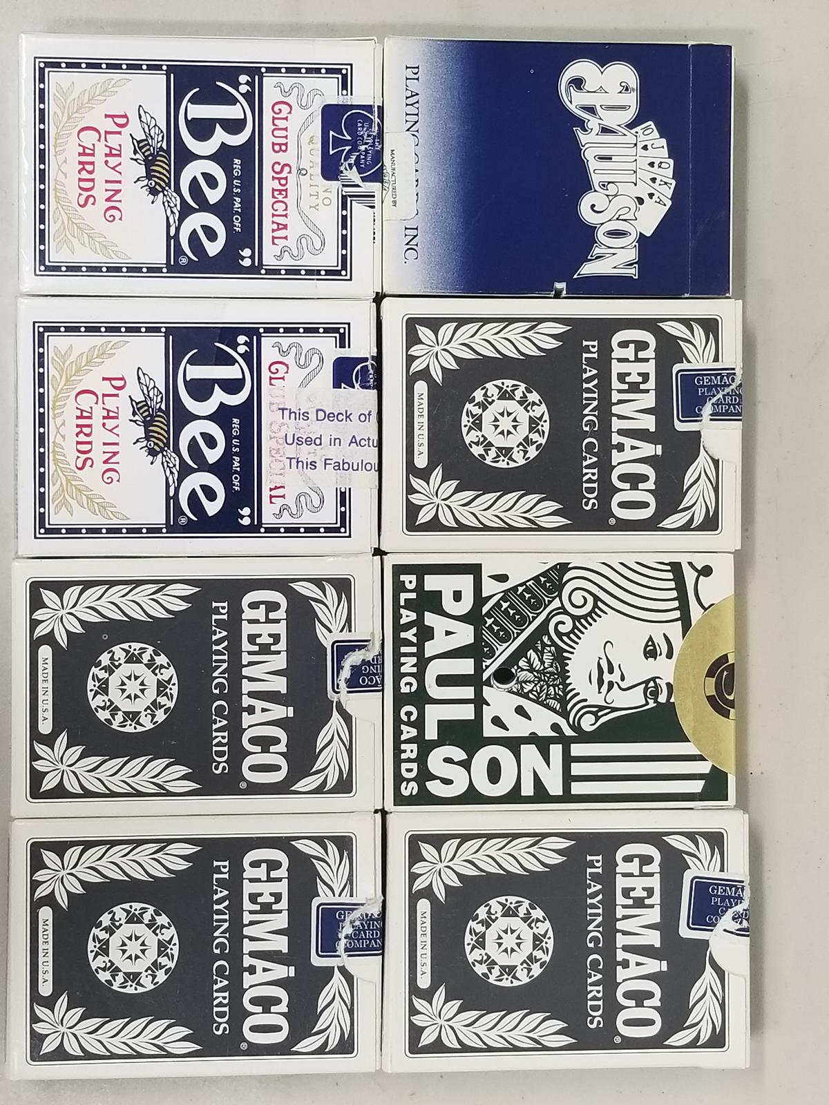 8 Decks of Playing Cards