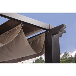 Better Homes & Gardens BHG Meritmoor 9x8.6 FT Aluminum/Steel Pergola - Tan/Bronze - New