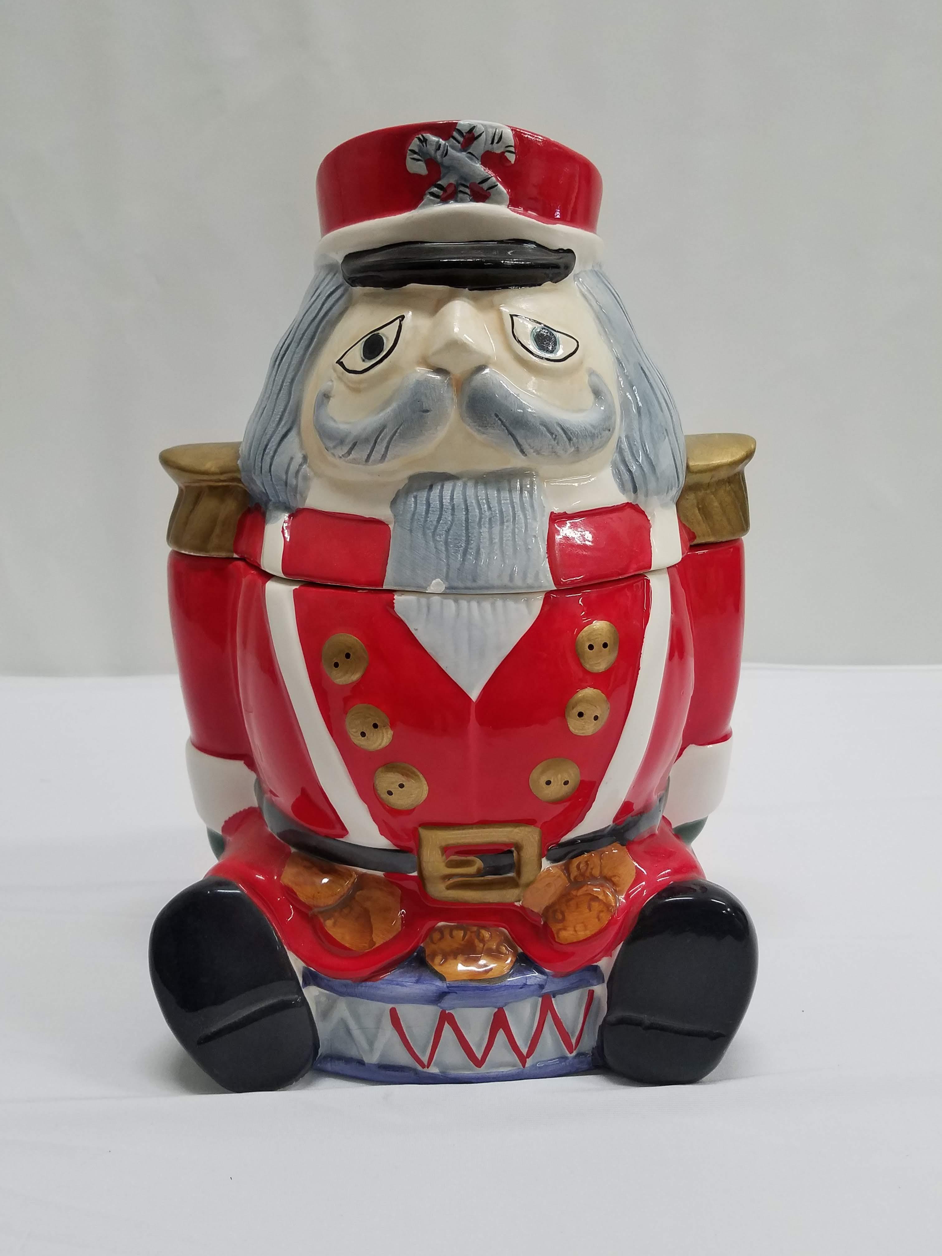 Ceramic Nutcracker Cookie Jar