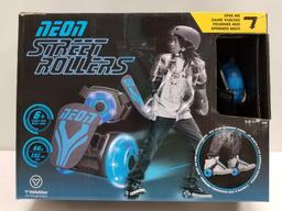 Neon Street Rollers - Strap-on Roller Skates - New