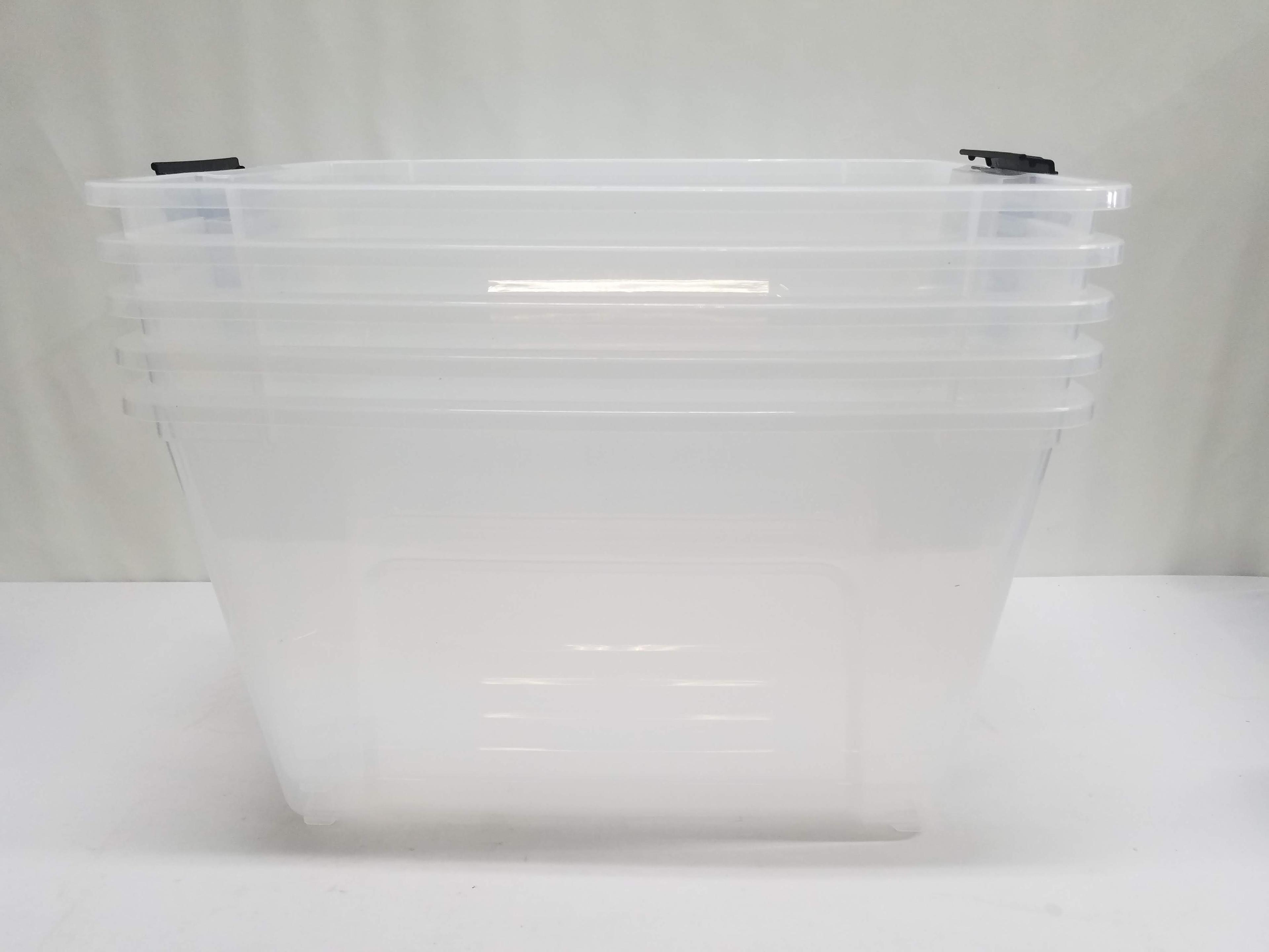 Five Iris 53 Quart Bins with 6 Lids - SEE DESCRIPTION - New