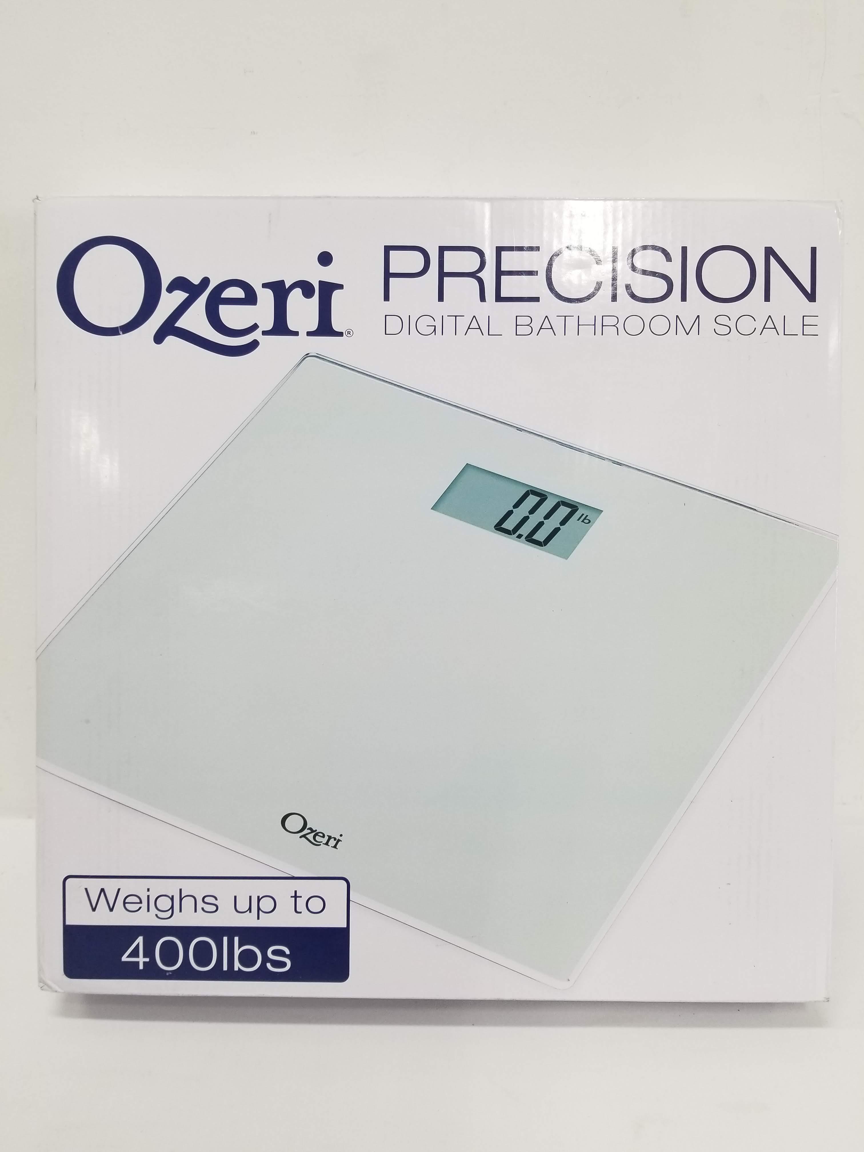 Ozeri Precision Digital Bathroom Scale - Weighs up to 400lbs - Open Box, New