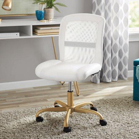 White Office Chair with Mesh Back, by Mainstays - New