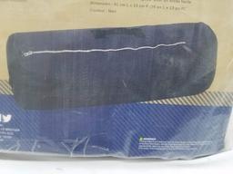 Stansport Duffel Bag with Zipper, Black. 36" long 13" diameter - New