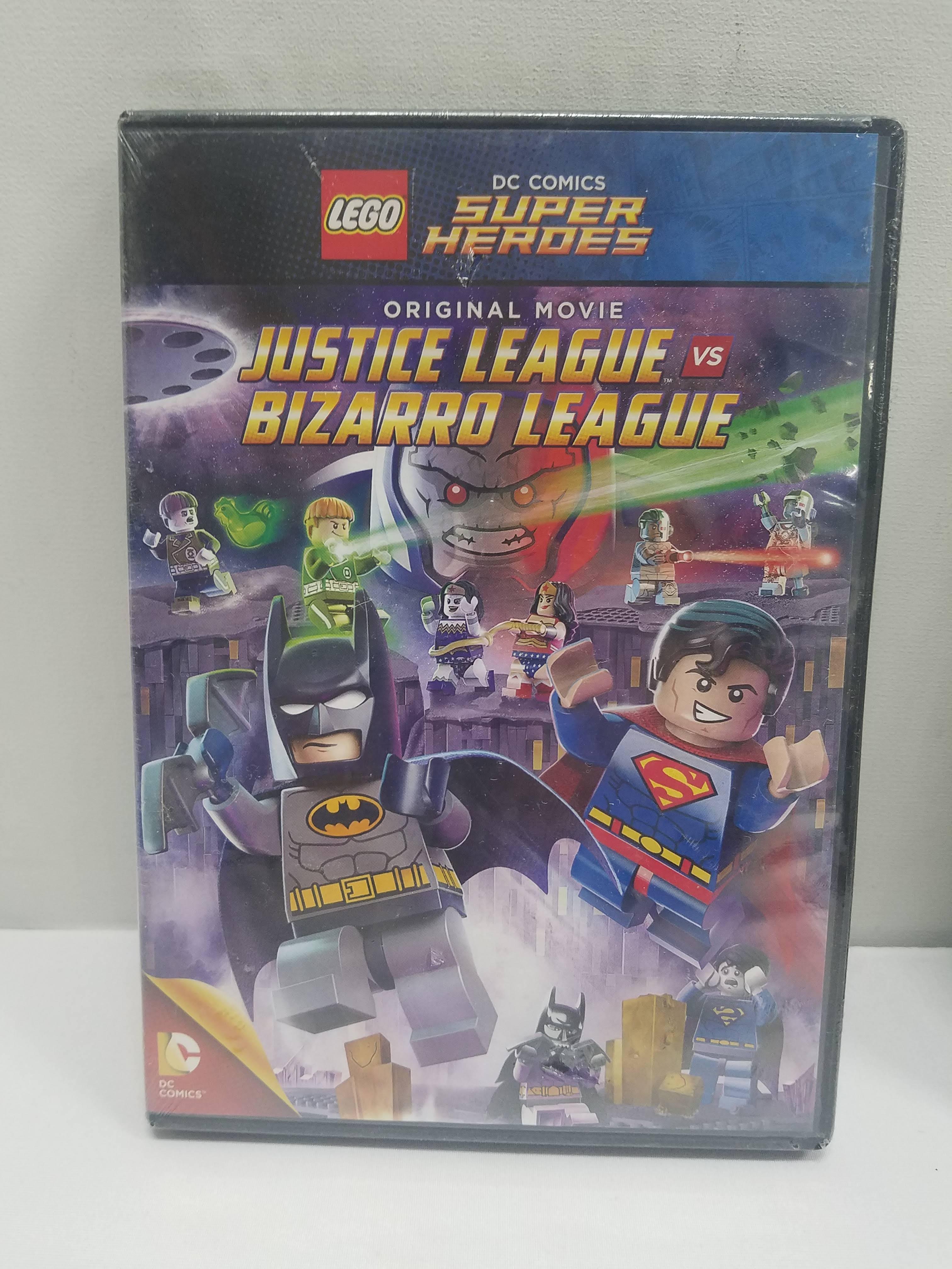 LEGO DC Comics Super Hero Movies & 1 Minifigure on DVD. Justice League & Batman, Qty 4 - New