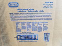 Little Tykes Whale Teeter Totter - Open Box - New