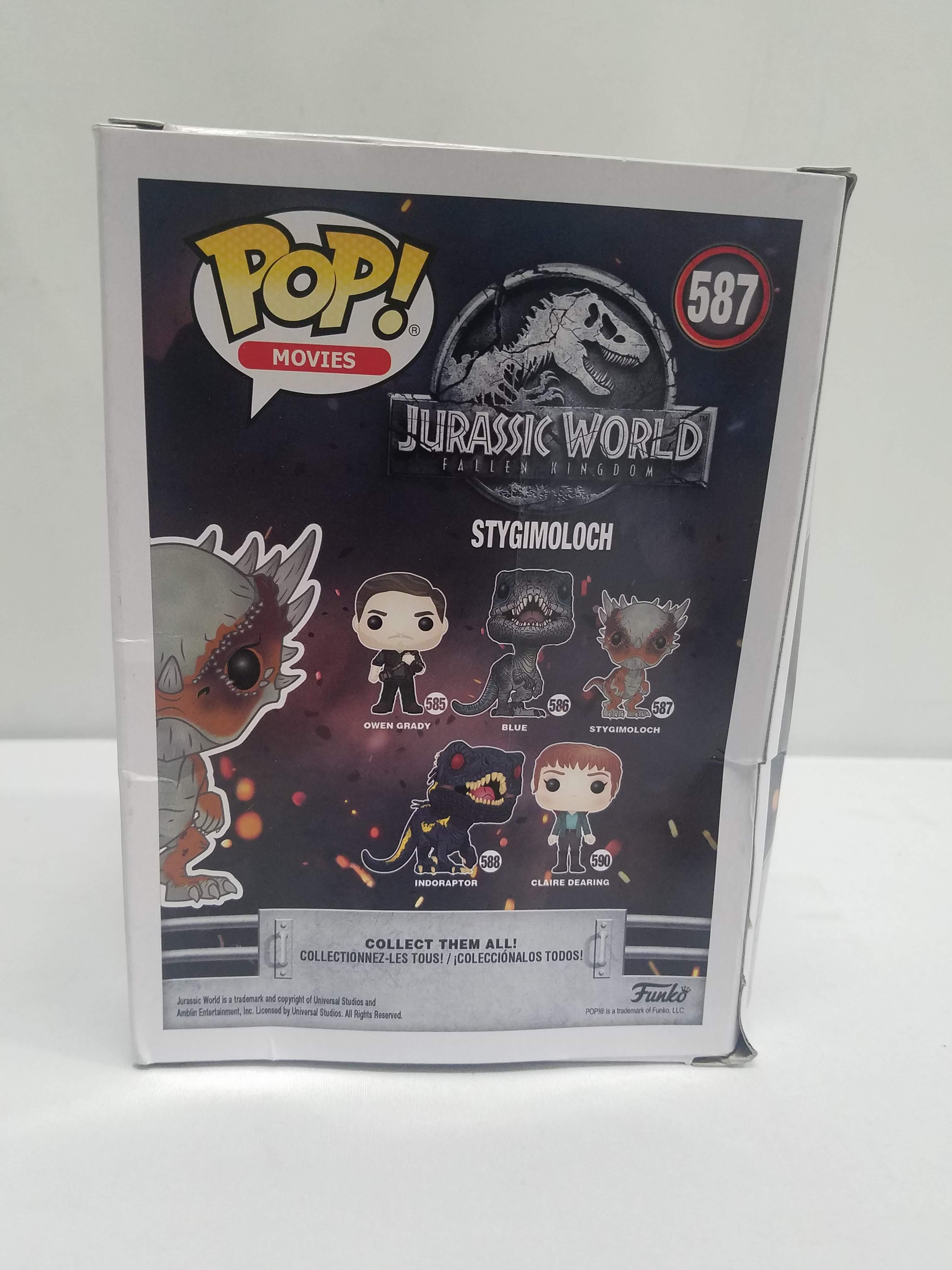 Funko Pop! Jurassic World #587 Stygimoloch Vinyl Figure, slight box damage - New