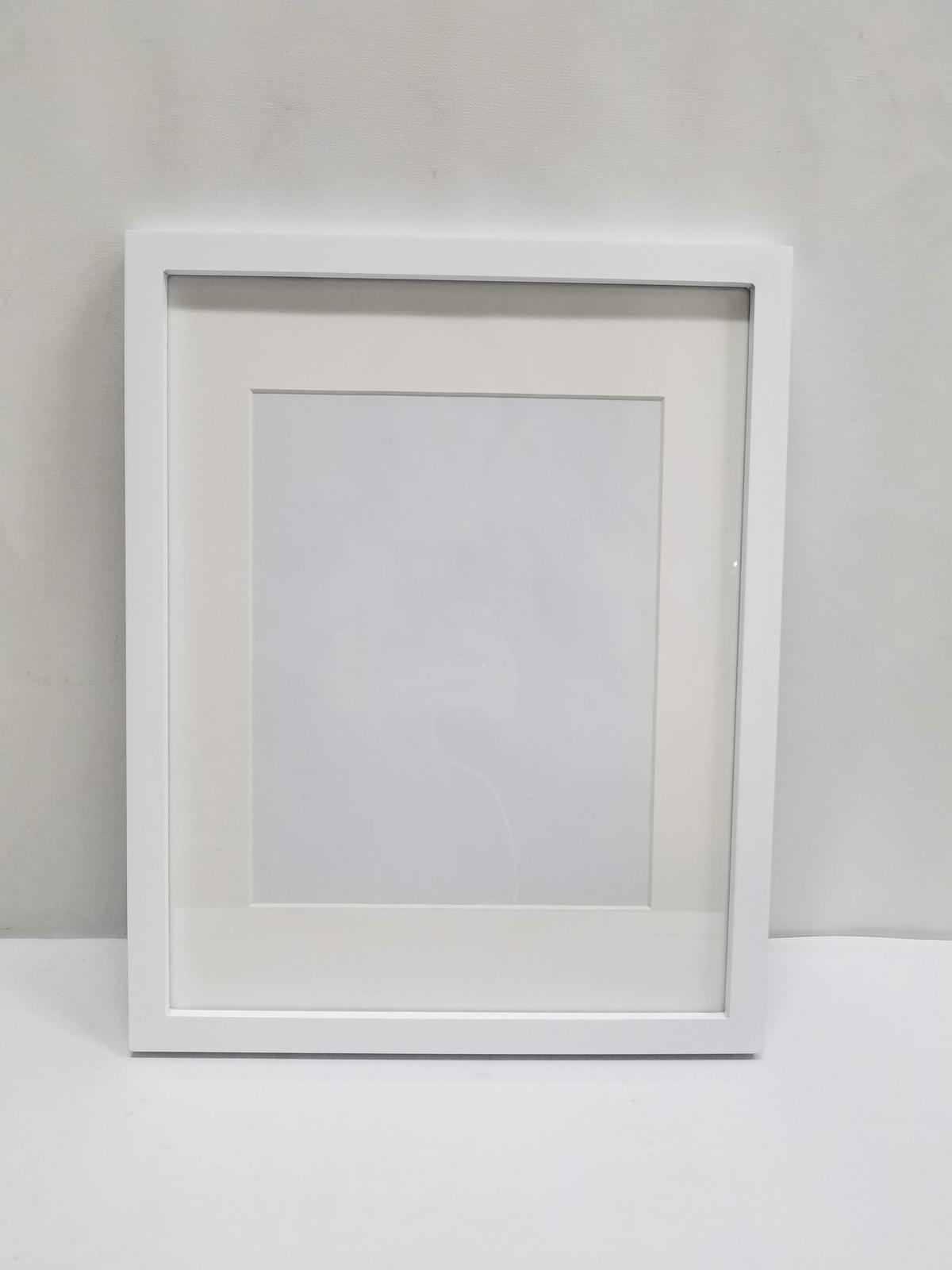 White Frame: 11" x 14" matted to 8" x 10" - New