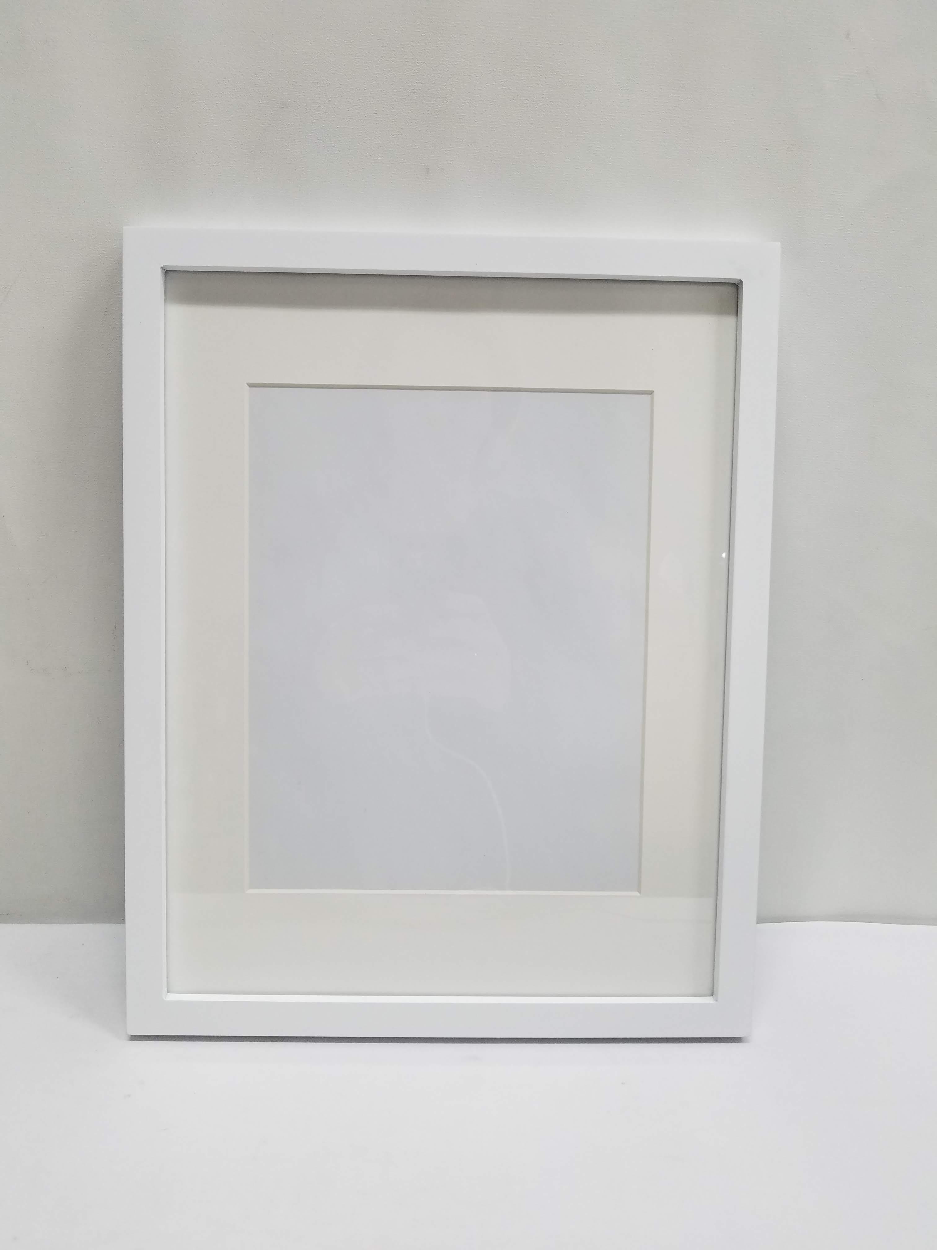 White Frame: 11" x 14" matted to 8" x 10" - New